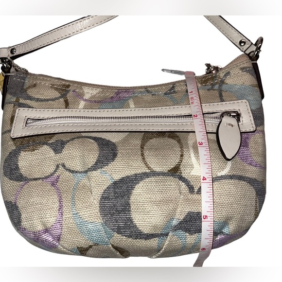 Coach - fabric crossbody bag - tan with C monogram. - Picture 6 of 11